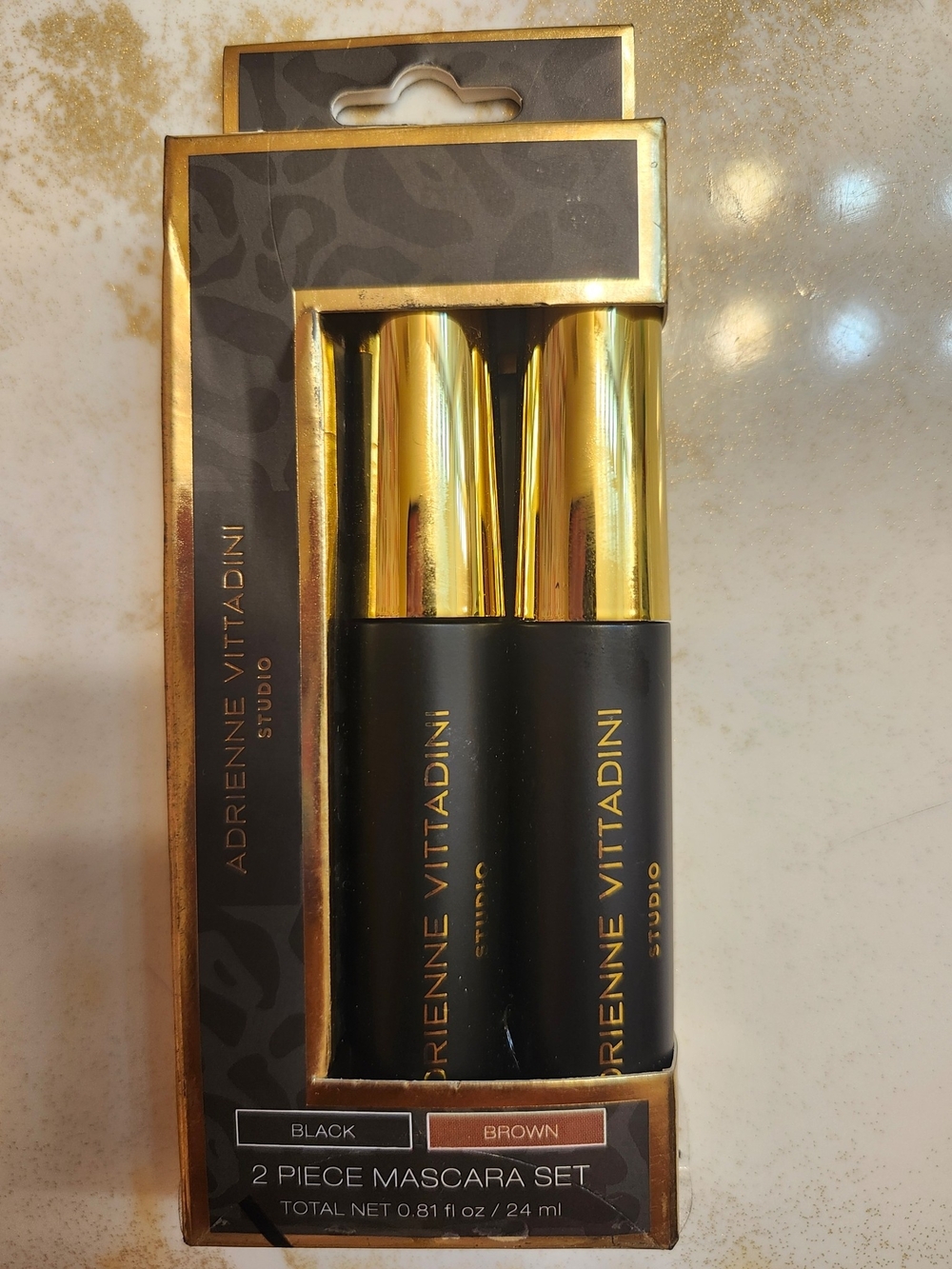 Adrienne Vittadini Studio 2 Piece Mascara Set Black NWT